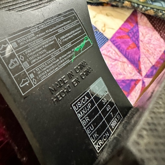 Ankle boots Velvet burgundy / US 9 / EU 39 / red booties - Picture 3 of 8